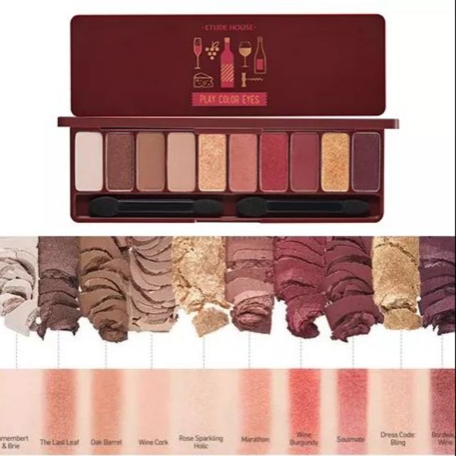 Bảng Phấn Mắt 10 màu Play Color Eyes Wine Party