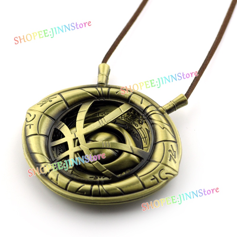JINN Marvel Doctor Strange Cosplay Eye of Agamotto Phụ kiện móc khóa dây chuyền Nhẫn Mặt dây chuyền Phụ kiện Cosplay cho Nam Trang sức