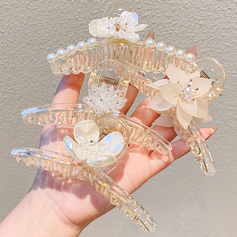 Kẹp Tóc Tua Rua Cỡ Lớn Chống Trượt Thời Trang Sang Trọng