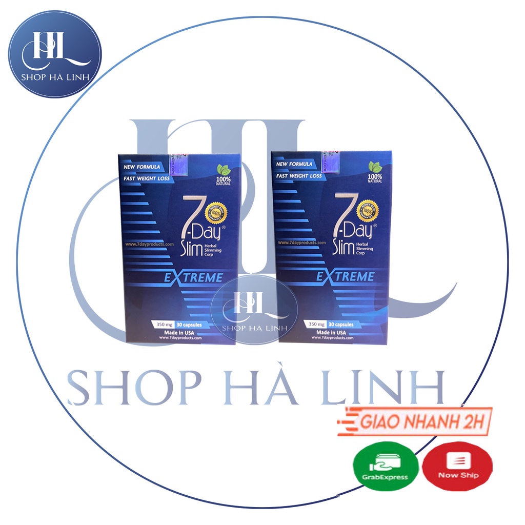 ✅ (Combo 2 Hộp) Viên Uống Giảm Cân 7 Day - An Toàn Từ Mỹ (30 viên)