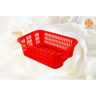 (thanh lý nghỉ bán)Sét 2 rổ sọt vuông nhựa đựng đồ chơi