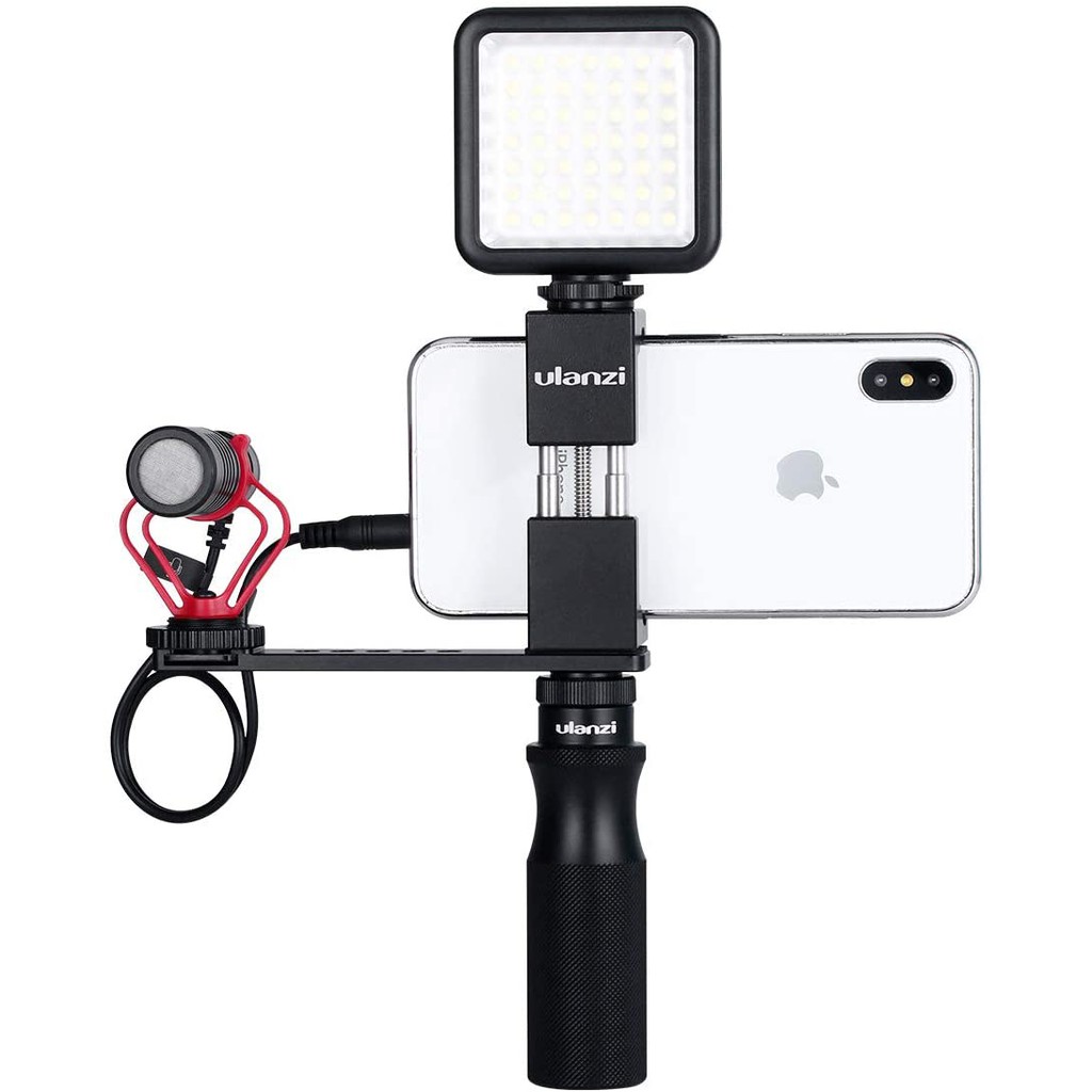 Tay Cầm Kim Loại Ulanzi U-40 Cầm Tay Ổn Định Với Ốc Vít 1 / 4 '' Cho Iphone Xs Max X 8 Samsung Oneplus 7 Pro Google Canon Nilkon Sony Video Gopro 7 6 5 Action Dji Osmo Action