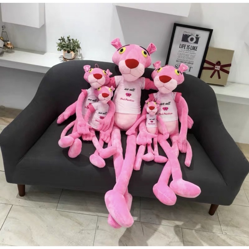 Gối Ôm Báo Hồng Pink Panther✨Freeship✨Gối ôm mèo husky siêu to khổng lồ