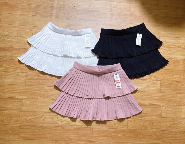 Chân váy 2 tầng xếp ly nhí (có quần trong) | BigBuy360 - bigbuy360.vn