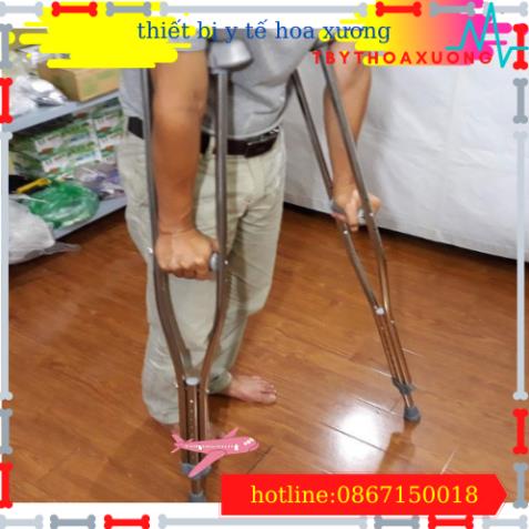 Nạng Chống Nách Bằng Inox Việt Nam - 1 Chiếc