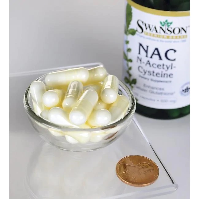 Viên uống Swanson NAC N-Acetyl Cysteine 600mg 100 viên - Hỗ trợ chống oxy hóa , sáng da Coisn Store