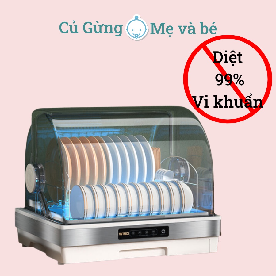 Máy khử trùng bát đĩa Winci KWC-UV007, dung tích 32L, 42L, Hàng chính hãng, Bảo hành 12 tháng