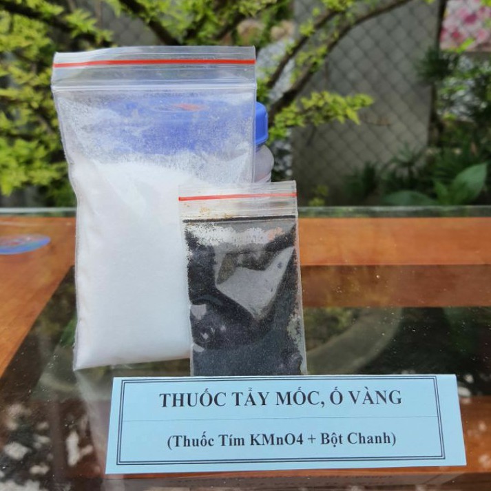 Tẩy Mốc Quần Áo, Thuốc Tím + Bột Chanh Dân Gian, Đánh Bay Mốc và Ố Vàng