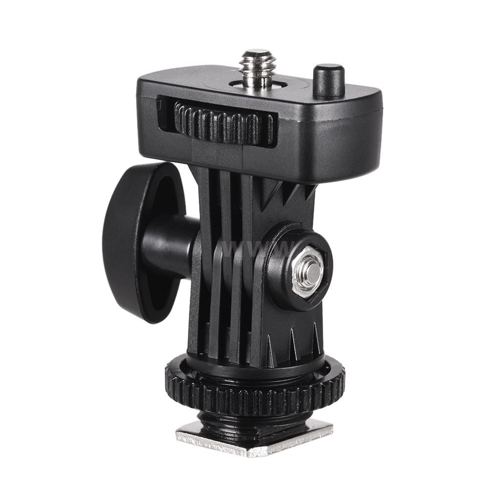 Flexible Cold Shoe Mount Adapter with 1/4 Inch Screw for Viltrox DC-90 DC-70 DC-50 Monitor L132T L116T LED Video Light