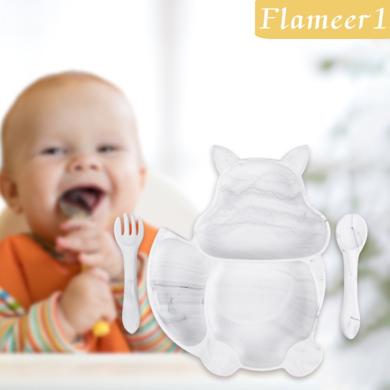 1 Đĩa Đựng Thức Ăn Cho Bé Có Giác Hút Thân Thiện Với Môi Trường