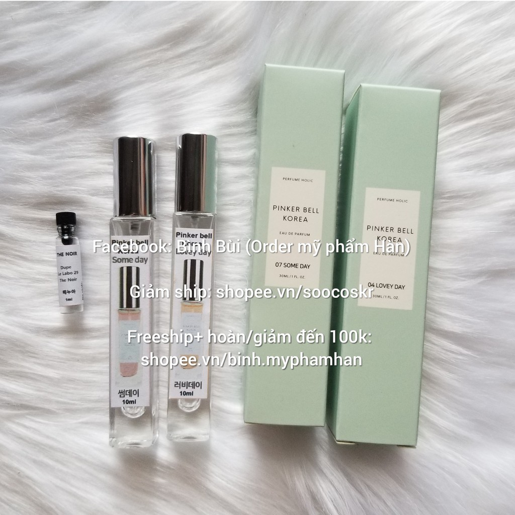[AUTH 30ml đủ mùi sẵn/ord] đọc kĩ mô tả để đặt đúng loại Nước hoa Perfume Holic Intime Pinker Bell Hàn | BigBuy360 - bigbuy360.vn