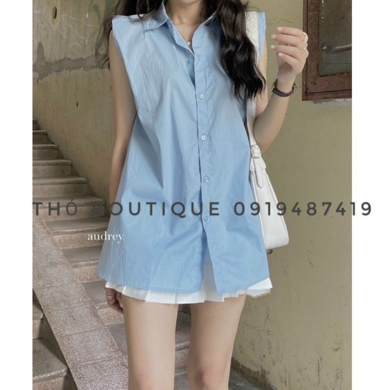 Áo sơ mi ZARA xuất Âu xịn sát nách vạt bầu màu trắng chất kate lụa