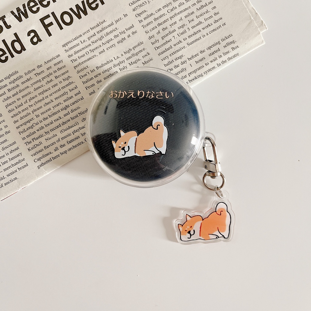 Vỏ Bảo Vệ Hộp Sạc Tai Nghe OPPO ENCO W31 Bằng TPU Mềm Trong Suốt Chống Sốc In Hình Hoạt Hình Đơn Giản