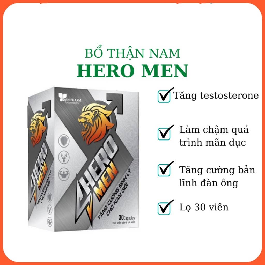 Tăng cường sinh lý nam Heromen chống xuất tinh sớm bổ thận nam giới