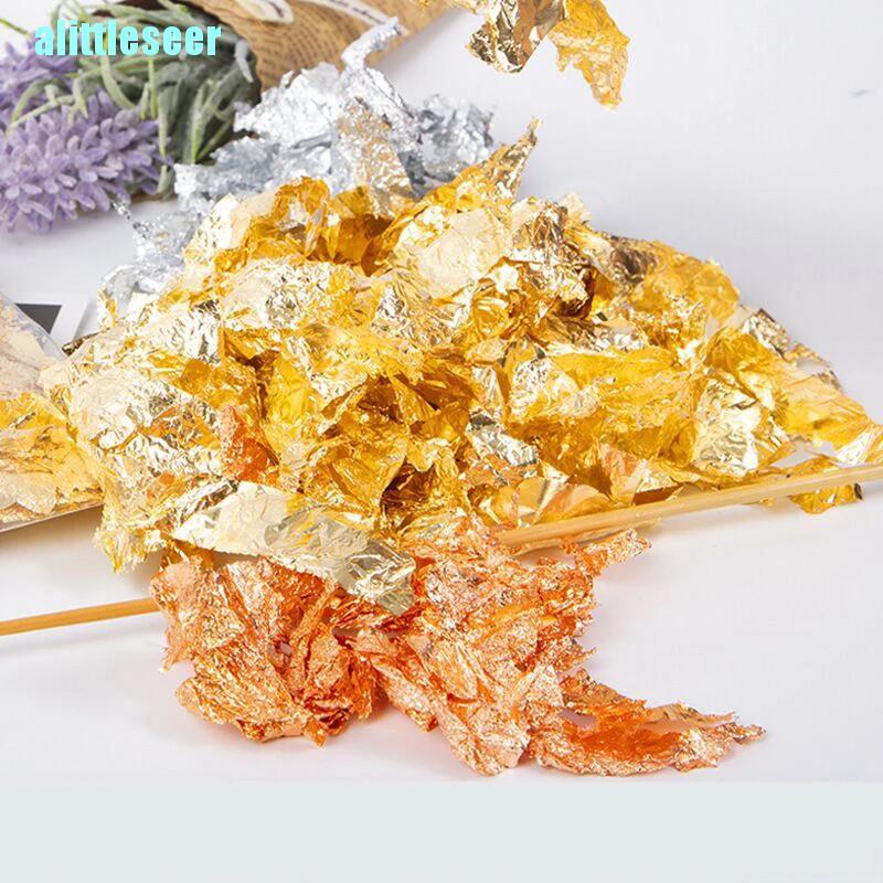 【Bar】Gold Leaf Flakes Resin Filler Confetti Filling For DIY Epoxy Resin Craft