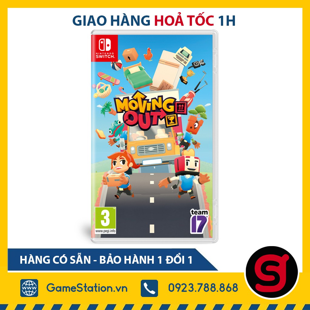 [Mã SKAMCLU9 giảm 10% đơn 100K] Game Moving Out - Cho Máy Nintendo Switch