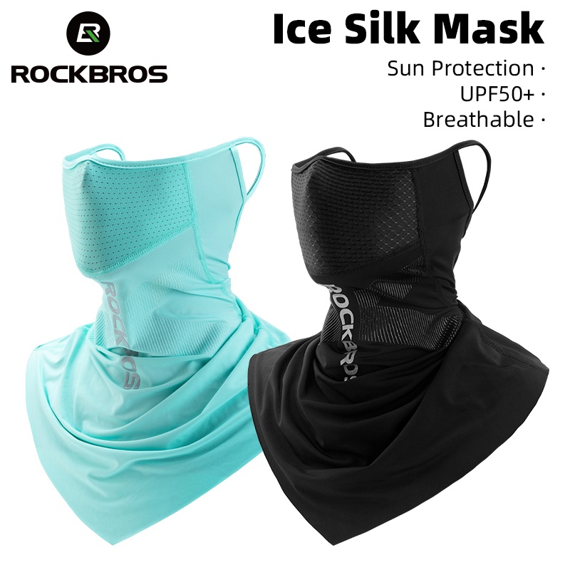 Khẩu trang chống nắng ROCKBROS bằng lụa lạnh thoáng khí cho nam và nữ
