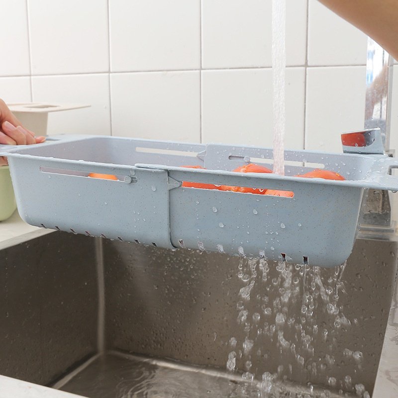 Rổ Gác Bồn Rửa Bát Đa Năng Gấp Gọn,Khay Gác Bồn Rửa Bát