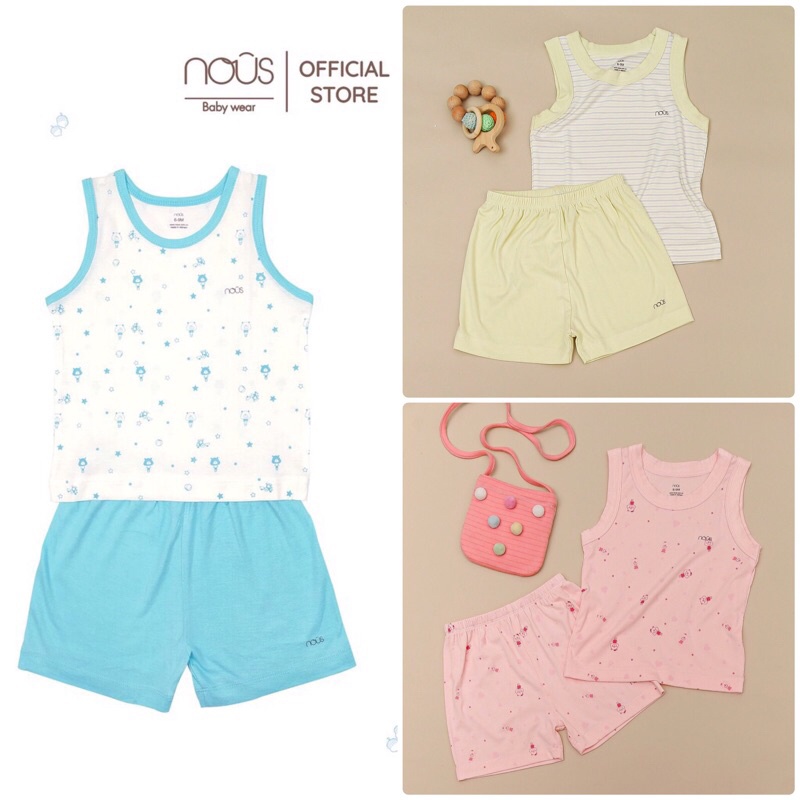 NOUS Bộ ba lỗ Nous petit Bộ sát nách Nous Doux