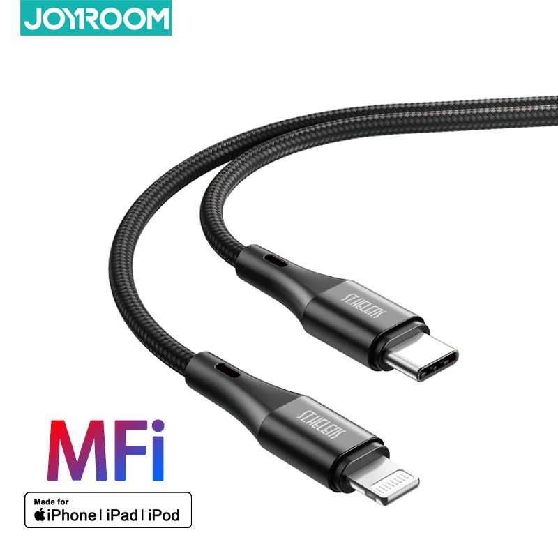 Joyroom 18W MiFi 3A PD Type C sang cáp Lightning cho iPhone 12 Pro Max / 8 Plus Cáp USB sạc nhanh USB cho iPhone XR XS Max Cáp