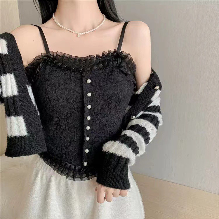 Áo Bra Nữ Ren Hoa 2 Dây Công Chúa Gợi Cảm Tôn Dáng Sexy Quyến Rũ 3029