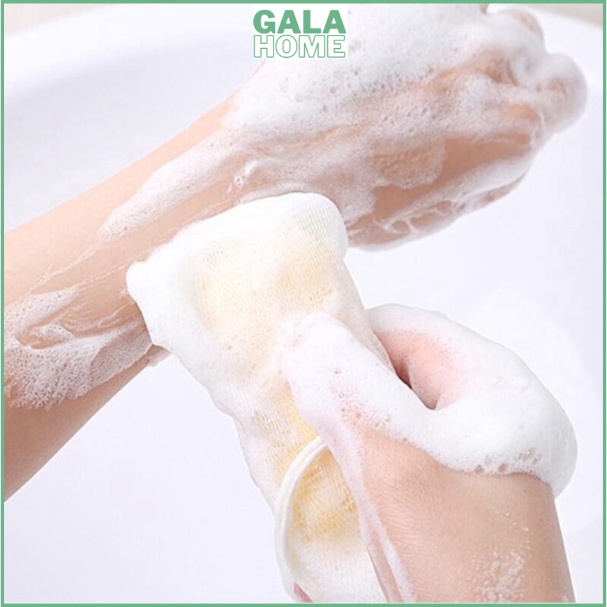 Túi Lưới Đựng Xà Phòng Tạo Bọt Tiện Lợi, Túi Tạo Bọt Có Dây Rút Kích Thước GALA HOME