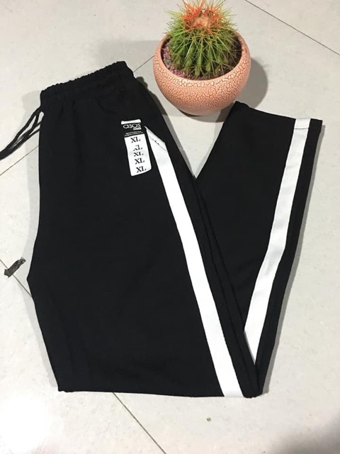 Quần legging sọc trắng hót nhất năm. Có bigsize 70kg vừa | BigBuy360 - bigbuy360.vn