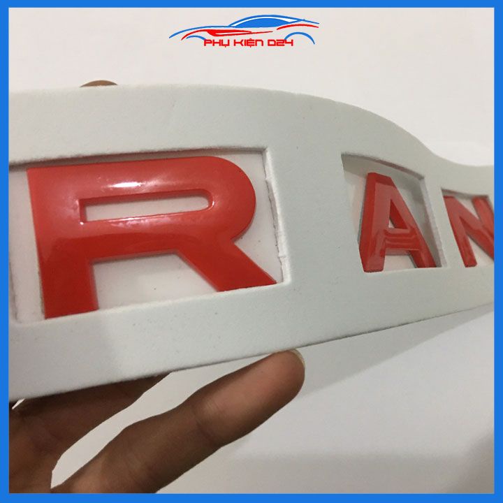 Logo, lô gô chữ nổi dán capo 3D trang trí xe RANGER đủ màu đen đỏ bạc tùy chọn