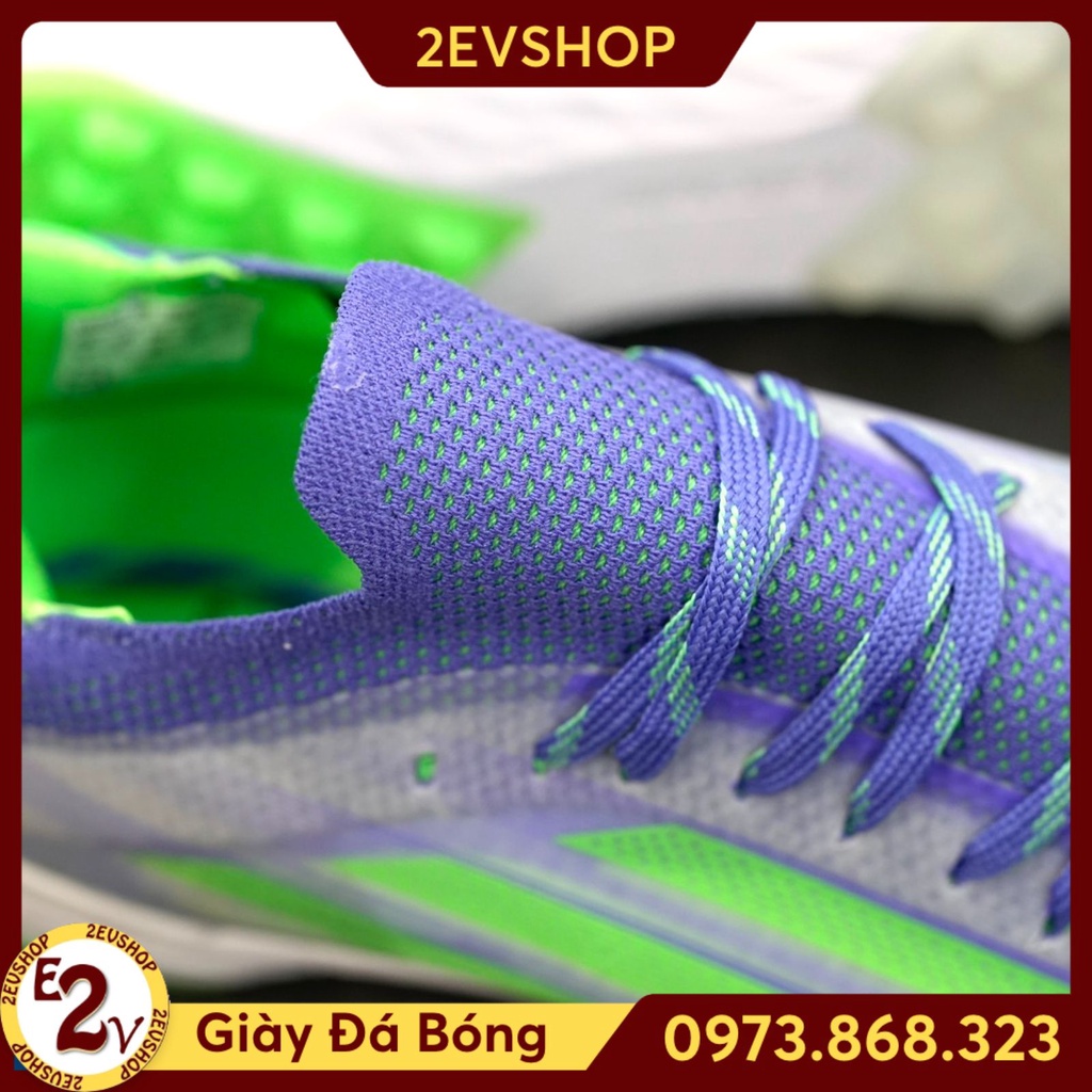 Giày đá bóng nam 𝐗 𝐒𝐩𝐞𝐞𝐝𝐟𝐥𝐨𝐰.𝟏 Xanh Tím, giày đá banh thể thao cỏ nhân tạo cao cấp - 2EVSHOP
