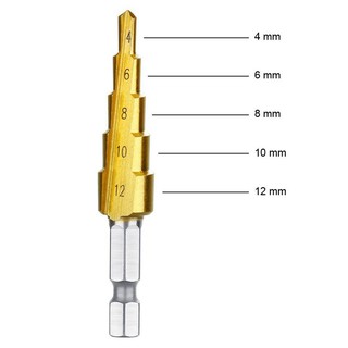 Bộ 3 mũi khoan HSS Titanium