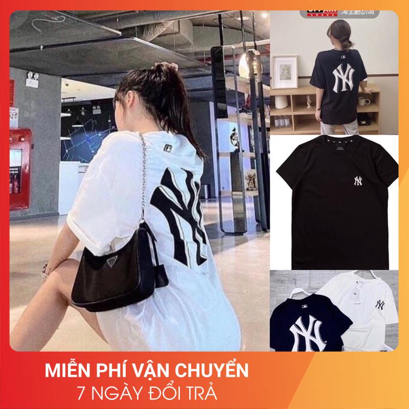 ]Ảnh thật] Áo phông N.Y 24April  Áo cotton mát xịn 2 màu đen trắng