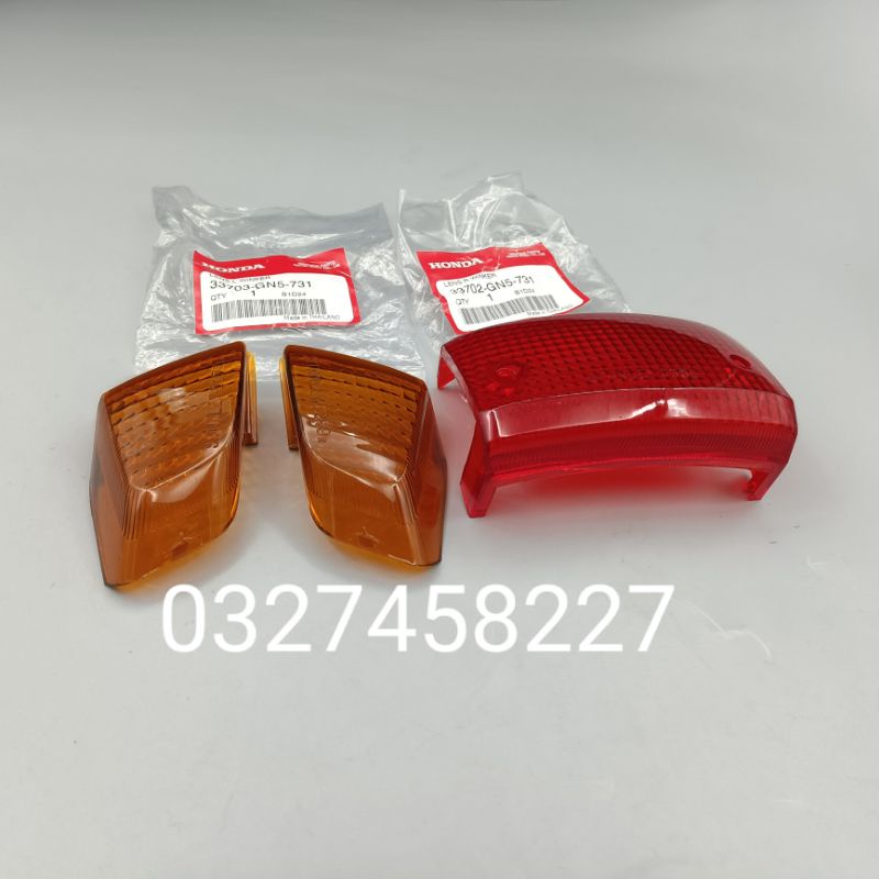 Bộ nắp, ốp võ xi nhan đèn hậu xe DREAM lùn zin honda thái