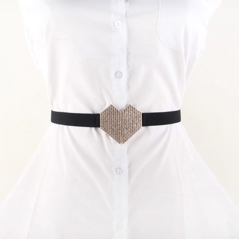 Thắt Lưng Bản Rộng Co Giãn Có Khóa Kiểu Retro Cho Nữ