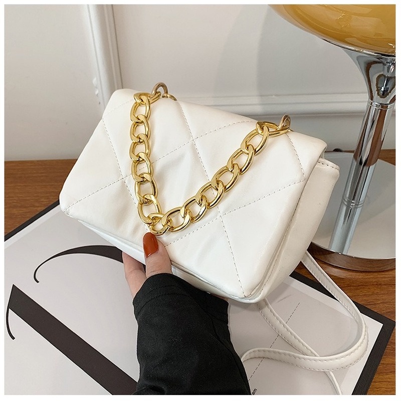 Túi đeo vai IELGY họa tiết hình vuông cỡ nhỏ thời trang