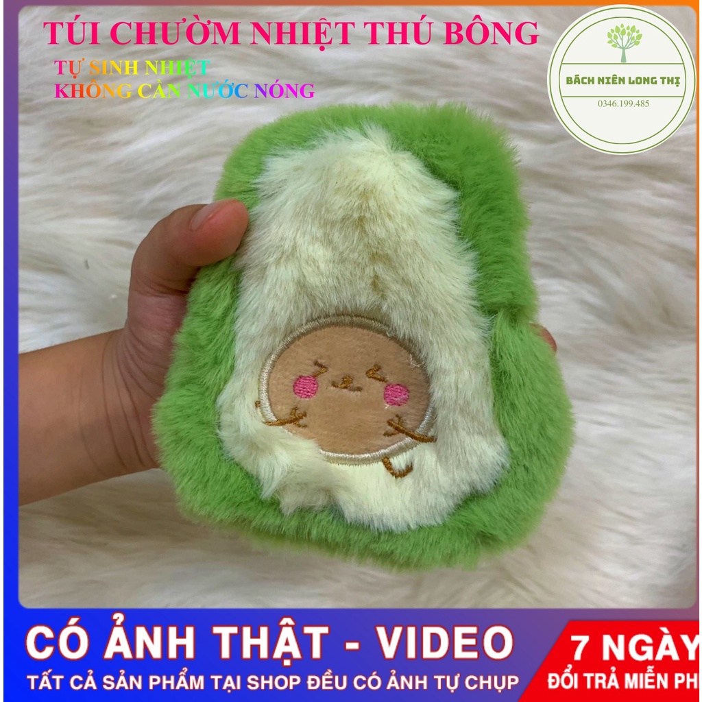 (Mẫu cầm tay) Túi chườm tự sinh nhiệt, không dùng điện, không dùng nước, túi chườm thú bông nhỏ xinh xắn sinh nhiệt