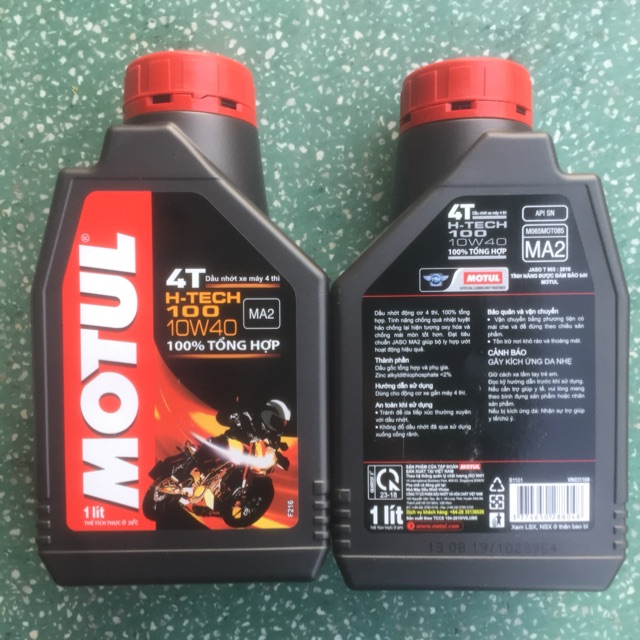 Nhớt motul H-Tech 100 10W40 chính hãng