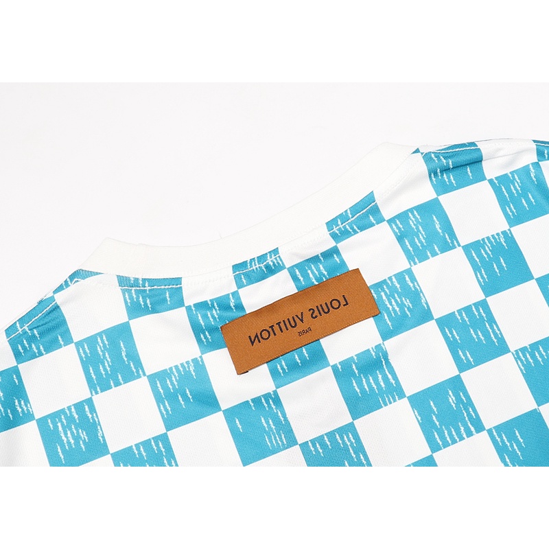 Lv Áo Thun Tay Ngắn Họa Tiết In Chữ In Thoải Mái Thời Trang Mùa Hè