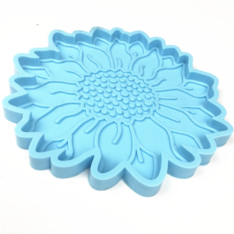 Khuôn Làm Đế Lót Ly Bằng Epoxy Hình Hoa Hướng Dương Độc Đáo DIY