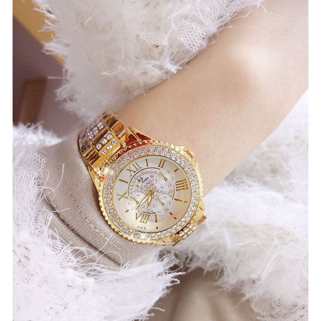 Đồng hồ nữ BS Bee Sister FA1131 đính đá thời trang