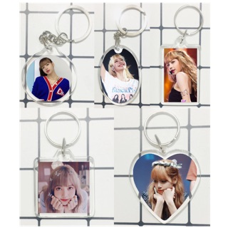 Móc khoá LISA BLACKPINK mica in 2 mặt ảnh khác nhau