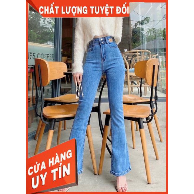 QUẦN JEANS LOE DÁNG DÀI LƯNG CAO 2 NÚT- ảnh thật shop chụp | BigBuy360 - bigbuy360.vn