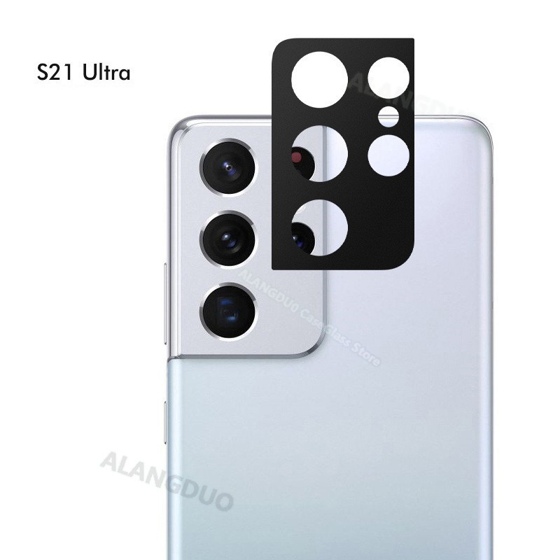 Miếng Dán Bảo Vệ Camera Bằng Kim Loại Cho Samsung Galaxy S21 Ultra S20 Plus Note 20