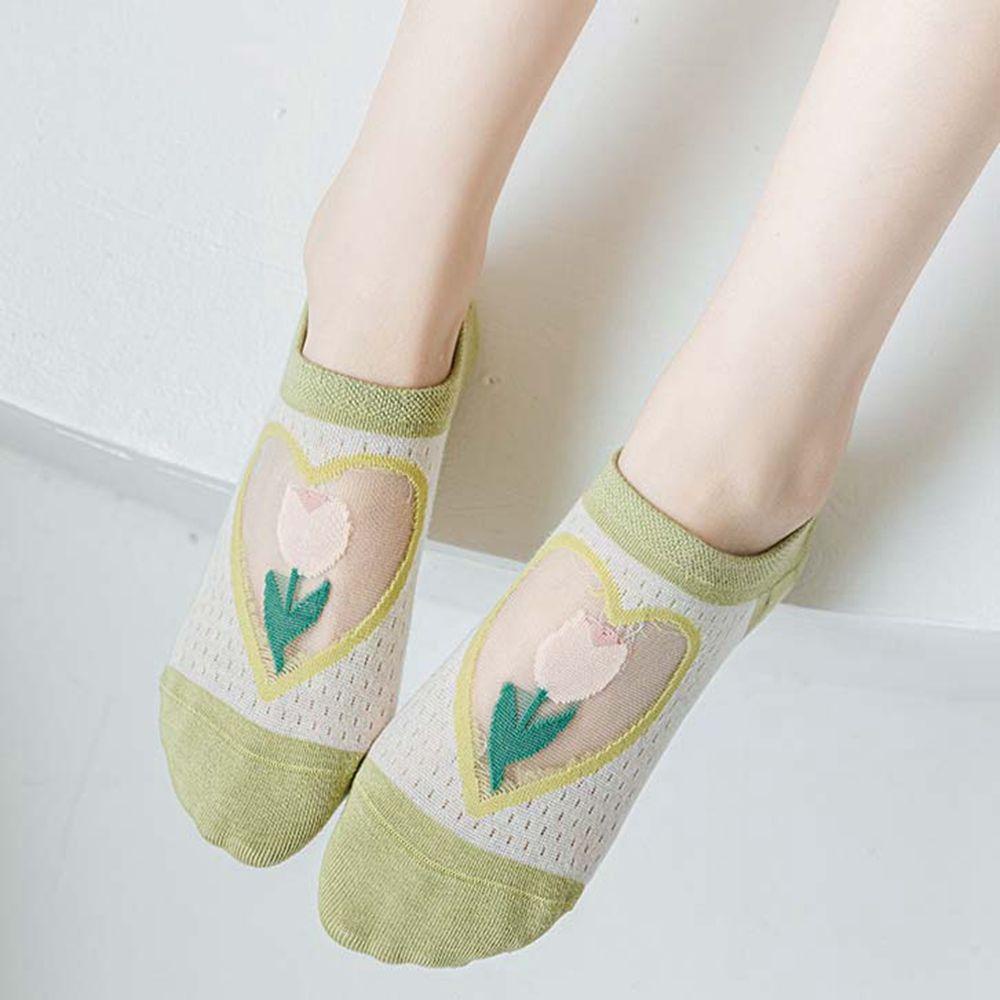 AROMA Tất Lưới Trong Suốt Hoạ Tiết Hoa Đáng Yêu Cho Phái Nữ