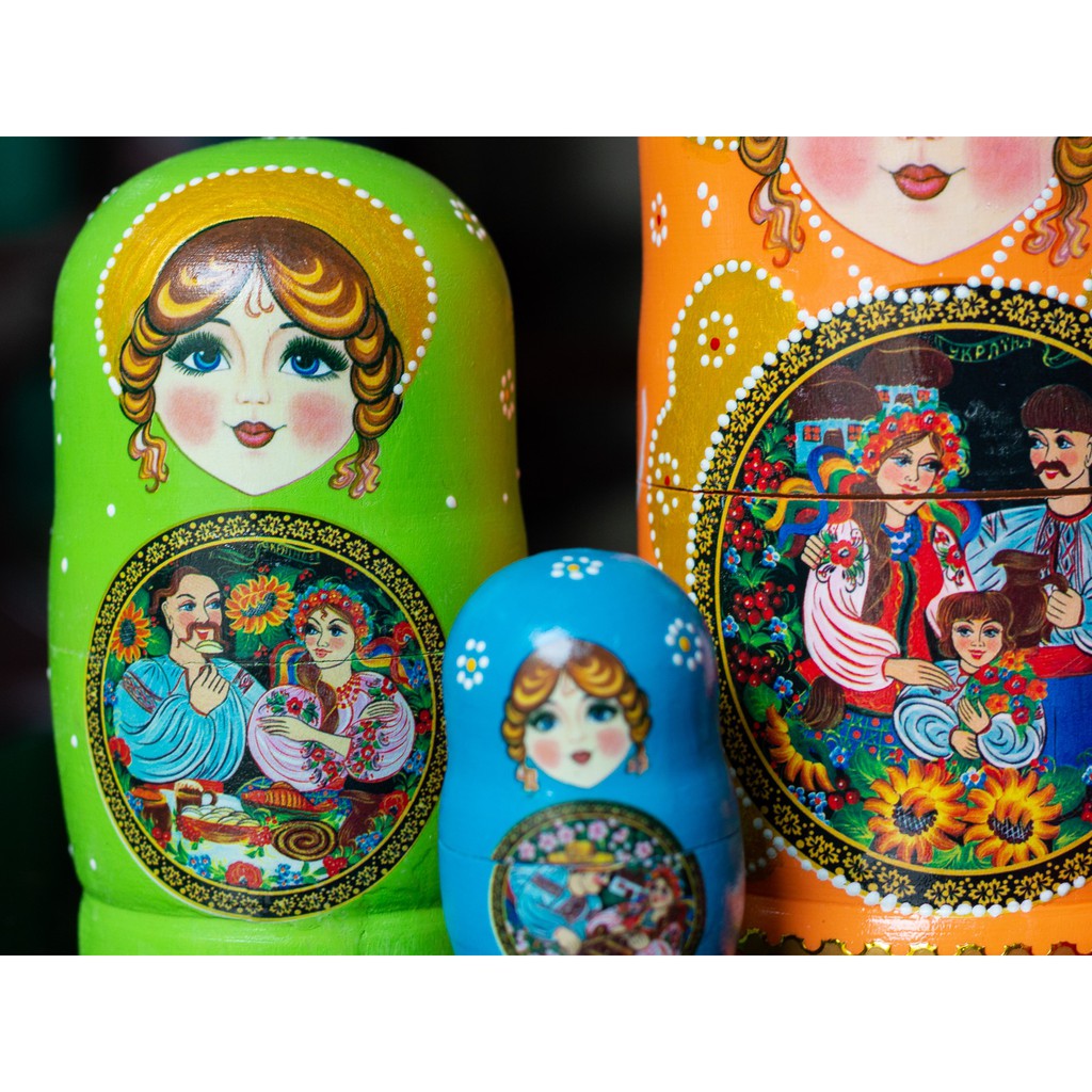 (CÓ VIDEO) BỘ BÚP BÊ NGA MATRYOSHKA 6 LỚP CỰC DỄ THƯƠNG