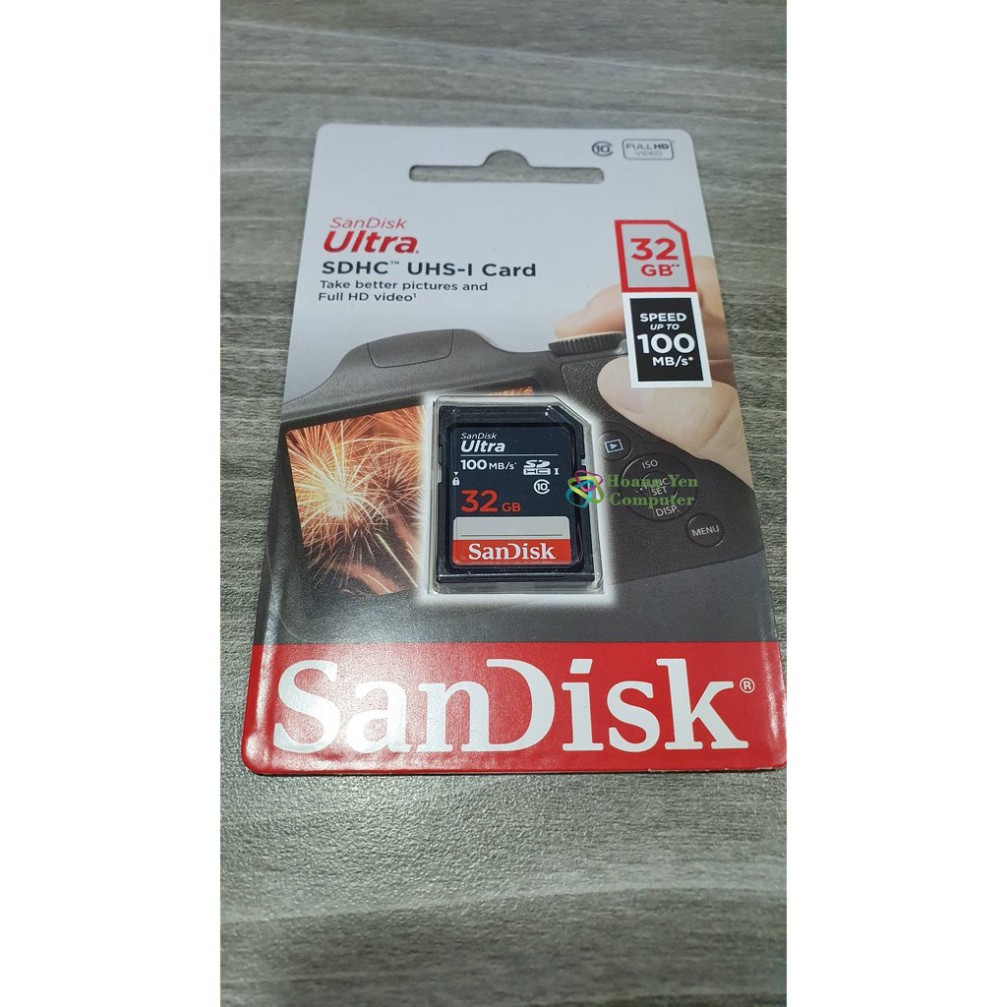 [XẢ KHO] [Bh 2 Năm] Thẻ Nhớ SDHC 32Gb Sandisk Ultra Class 10 Uhs-I 100Mb/s Chính Hãng | BigBuy360 - bigbuy360.vn