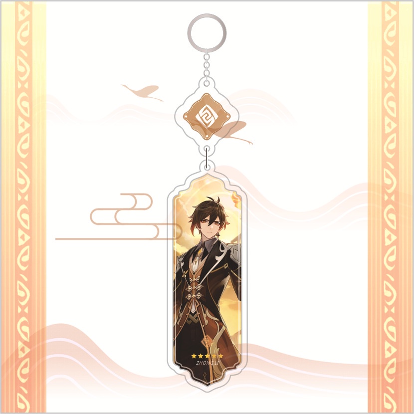 Móc Khóa Dài Hình Búp Bê Shinobu Yae Miko Ayaka Yoimiya Bằng Acrylic