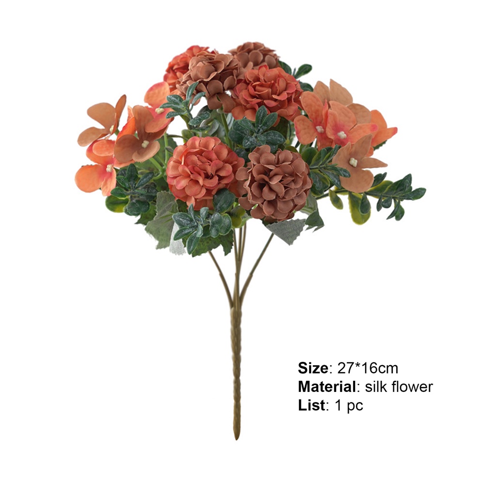 Hoa giả nhiều màu sắc tùy chọn sống động dùng trang trí nhà cửa