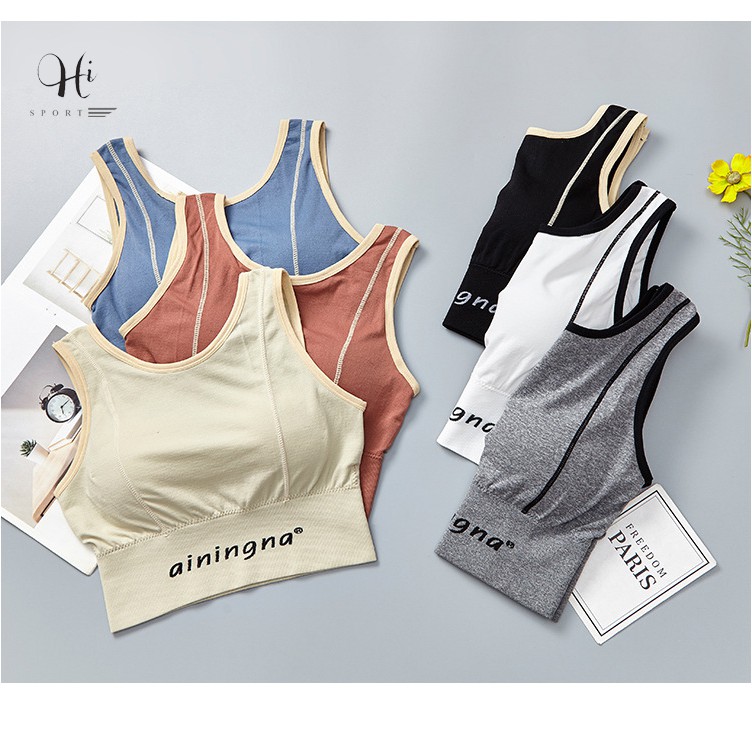 Áo Bra Croptop Ba Lỗ Tập Gym Yoga Nữ Thể Thao Aerobic Cao Cấp Nâng Ngực Đi Biển Đi Bơi Đi Đi Dạo Phố