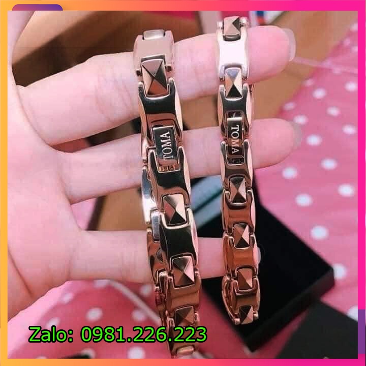 Vòng Điều Hòa Ổn Định Huyết Áp Nhật Bản - Chính Hãng TM ( Màu Vàng Hồng rose gold)