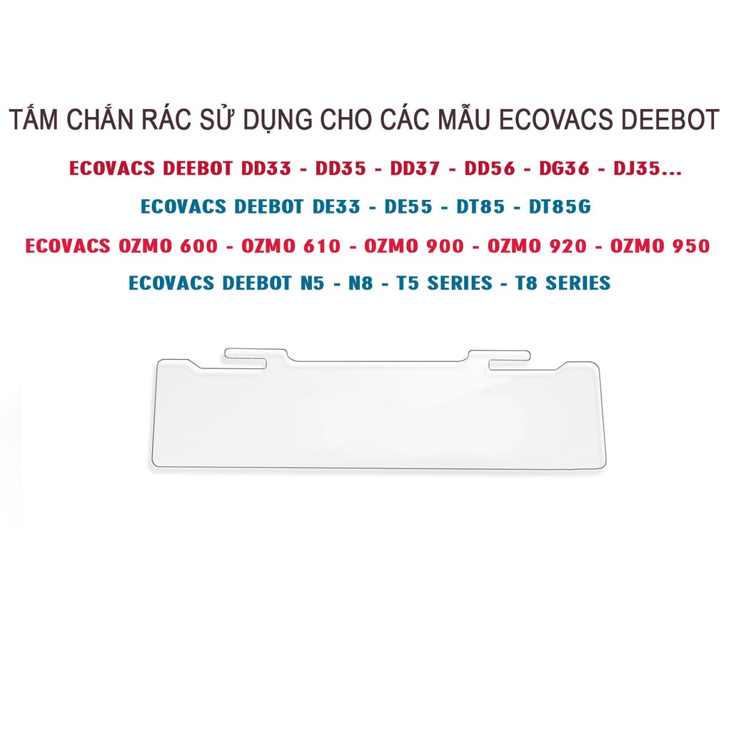 Tấm chắn rác - Chắn bụi cho hộp bụi ECOVACS DEEBOT - Phụ kiện Ecovacs